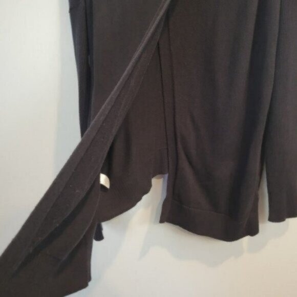 Athleta | Highlands Crossback Split Back High low Sweater Black - Picture 9 of 10